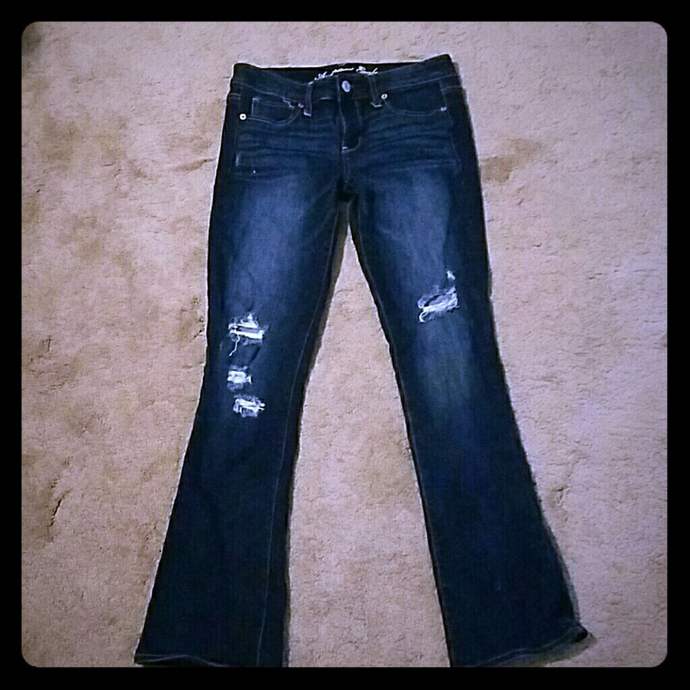 American Eagle Hipster Distressed Jeans